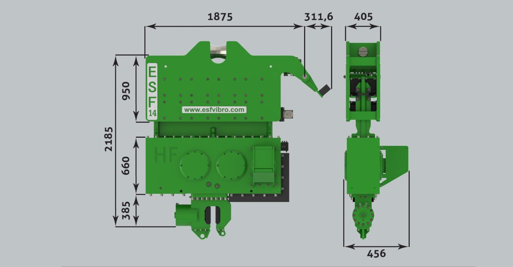 ESF14HF Serbest Salınım Vibro Çakıcı