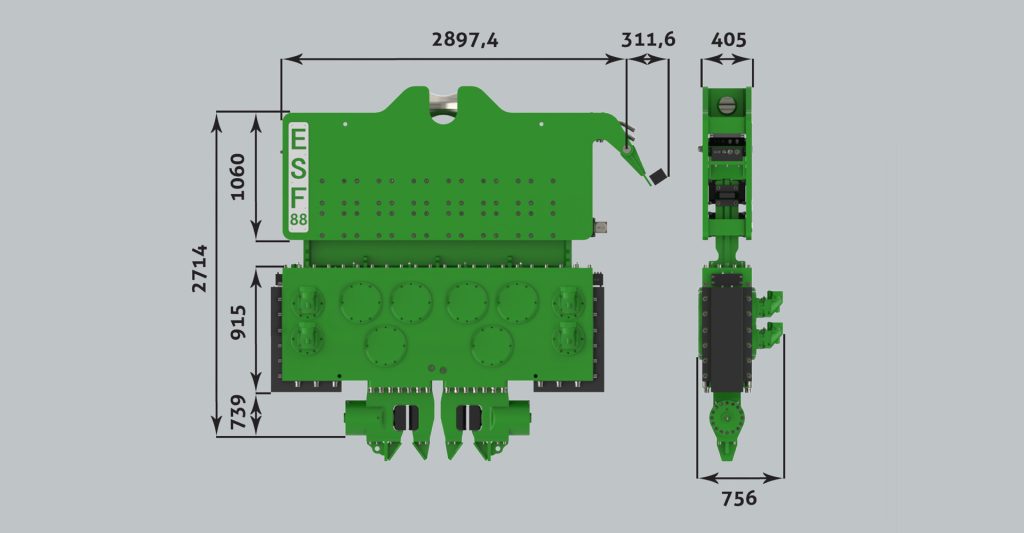 ESF88NF Serbest Salınım Vibro Çakıcı