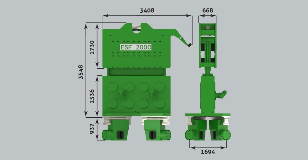 ESF200C Serbest Salınım Vibro Çakıcı